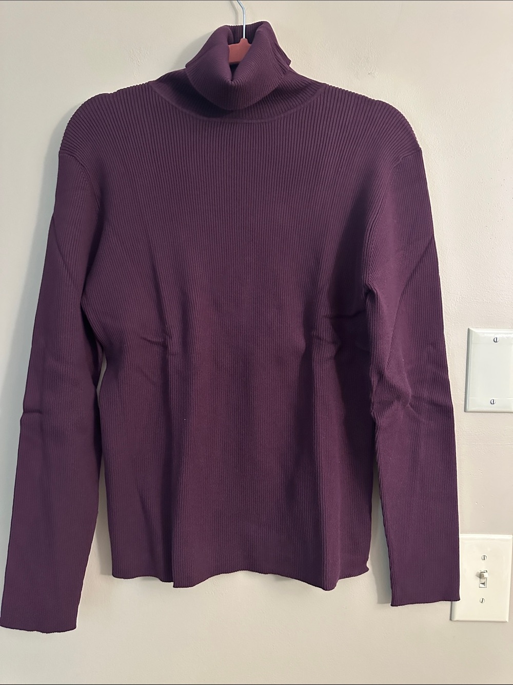 Eddie Bauer Plum Ribbed Turtleneck